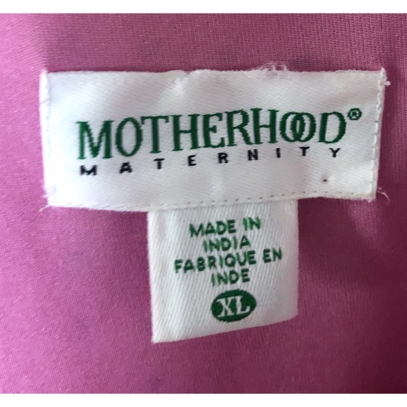 Motherhood Pink/Black Polk-A-Dot Blouse Size XL - Picture 3 of 5